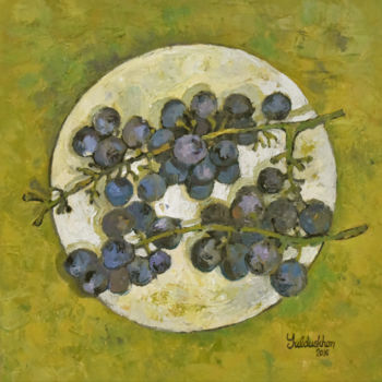 "Grapes" başlıklı Tablo Yulduskhon tarafından, Orijinal sanat, Petrol Ahşap Sedye çerçevesi üzerine monte edilmiş
