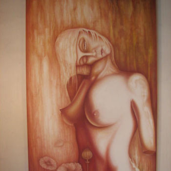 Painting titled "The Anima Figure." by Neal Curtin, Original Artwork, Oil