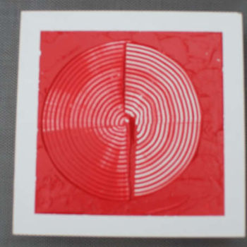 Painting titled "Red Sphere" by Richard Mangold, Original Artwork