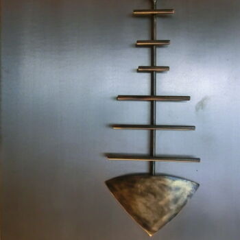 Escultura intitulada "Metallbild "Fisch"" por Richard Blaas, Obras de arte originais