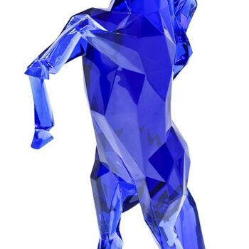 Sculpture titled "Crystal clear Horse" by Richard Orlinski, Original Artwork, Plastic