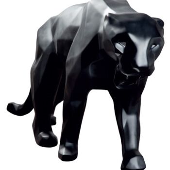 雕塑 标题为“Panther + alu eyes” 由Richard Orlinski, 原创艺术品, 树脂