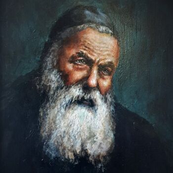 "Rabbi Isaac Jacob R…" başlıklı Tablo Rimvydas Kviklys tarafından, Orijinal sanat, Petrol