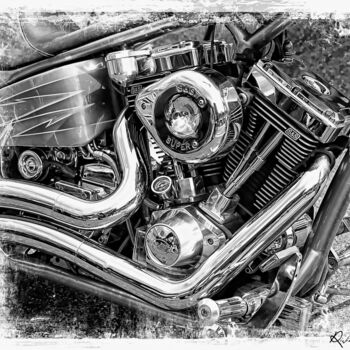 Photography titled "Engine" by Rivierakris, Original Artwork, Manipulated Photography