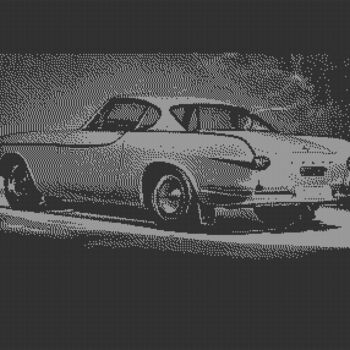 Digital Arts titled "VOLVO P1800 C64 PIX…" by Rm64, Original Artwork, 2D Digital Work