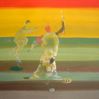 Peinture intitulée "Psyche and Eros" par Rob Arbouw, Œuvre d'art originale