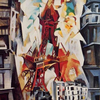 Malarstwo zatytułowany „Champs de Mars: The…” autorstwa Robert Delaunay, Oryginalna praca, Olej