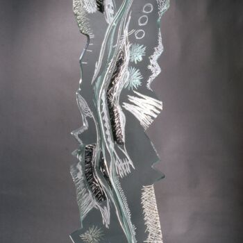 Sculpture titled "Lucent" by Robert Winslow, Original Artwork, Glass