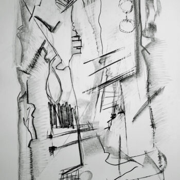 Drawing titled "glass/form (7)" by Robert Winslow, Original Artwork, Graphite