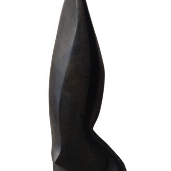 Sculptuur getiteld "ciprés negro" door Roberto García López, Origineel Kunstwerk, Steen