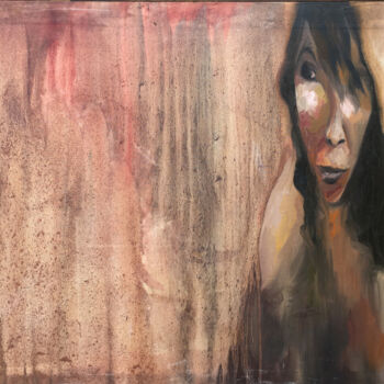 Malerei mit dem Titel "woman_2" von Roberto Rivas, Original-Kunstwerk, Öl Auf Keilrahmen aus Holz montiert