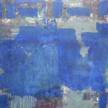 제목이 "Blue Wall"인 미술작품 Roberto Romei Rotondo로, 원작, 기름