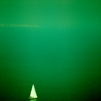 Fotografia zatytułowany „Solitary sailing” autorstwa Robin Vandenabeele, Oryginalna praca