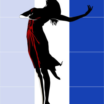Pintura titulada "danse silhouette" por Roby Marelly, Obra de arte original