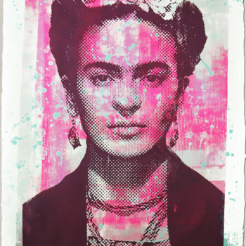 Pittura intitolato "Frida Kahlo" da Roco.Studio, Opera d'arte originale, Acrilico