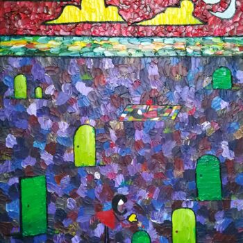 "Doors in the garden" başlıklı Tablo Rod tarafından, Orijinal sanat, Petrol