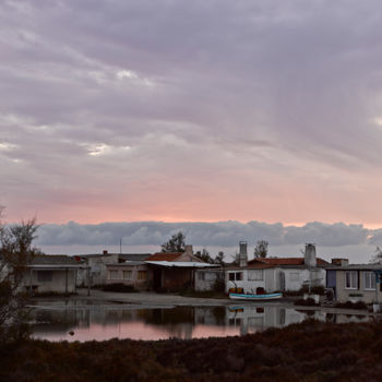 Fotografia intitolato "Coucher de soleil e…" da Roland Bouvier, Opera d'arte originale