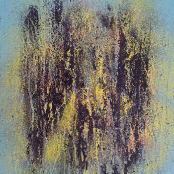 Pintura titulada "Mini Purple Shadows" por Romain Bellet, Obra de arte original, Acrílico Montado en Cartulina