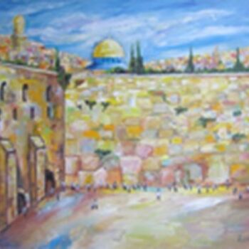 Pittura intitolato "Jerusalem" da Romaya Puchman, Opera d'arte originale