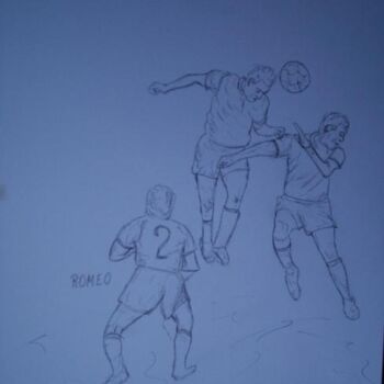 Jogo De Futebol, Drawing by Romeo Zanchett