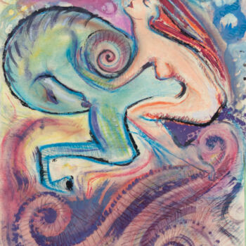 Pintura titulada "AMAZON" por Romina Rosati, Obra de arte original, Acrílico