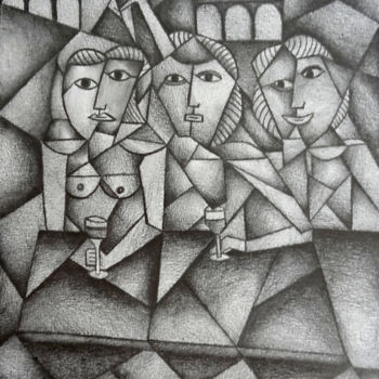 Desenho intitulada "La trahison" por Romuald Canas Chico, Obras de arte originais