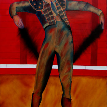 Pintura titulada "El taureador" por Romuald Canas Chico, Obra de arte original, Oleo