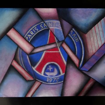 Drawing titled "PSG" by Romuald Canas Chico, Original Artwork