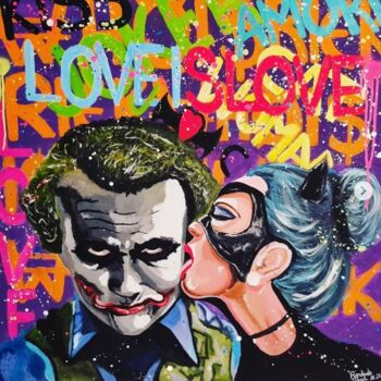 绘画 标题为“LOVE IS LOVE” 由Rondinelli Patrick (Whoisrick), 原创艺术品, 丙烯
