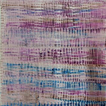 Schilderij getiteld "fabric weft" door Rosangela Rodrigues, Origineel Kunstwerk, Olie