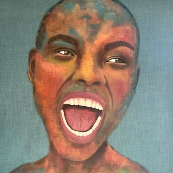 Картина под названием "FREEDOM" - Rose Soria, Подлинное произведение искусства, Акрил Установлен на Деревянная рама для носи…
