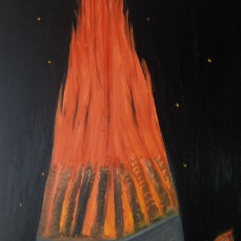 제목이 "El fuego crispador"인 미술작품 Roser Solà로, 원작, 기름