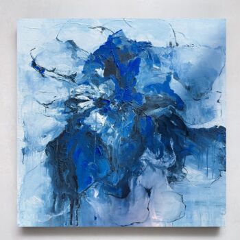 "Blue Flower 3" başlıklı Tablo Rosi Roys tarafından, Orijinal sanat, Akrilik