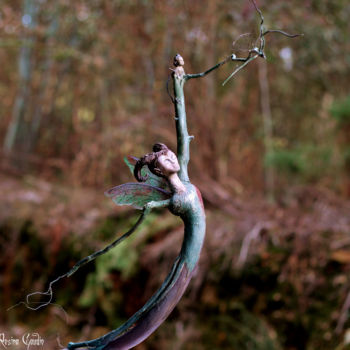 Escultura intitulada "Father and son" por Rosina Gaudio, Obras de arte originais