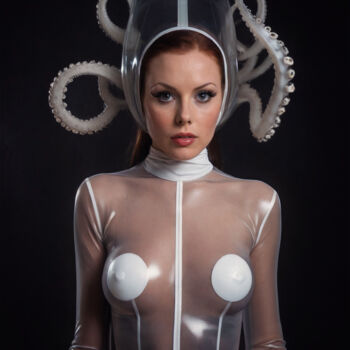 Arte digital titulada "Latex Octopus V" por Rouge De Joie, Obra de arte original, Imagen generada por IA
