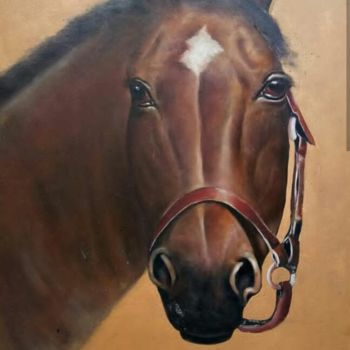 绘画 标题为“Horse” 由Rozida And Dilawar, 原创艺术品, 油