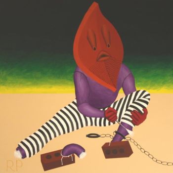 「Escaping the Autoan…」というタイトルの絵画 Rudy Pavlinaによって, オリジナルのアートワーク, オイル