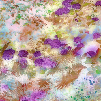 Fotografía titulada "Fleurs de rêve" por Michel Guillaumeau, Obra de arte original, Fotografía digital