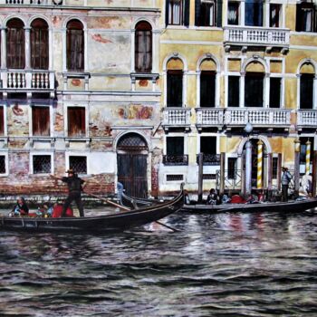 Pittura intitolato "Venedig 24" da Rüdiger Eggers, Opera d'arte originale, Acquarello