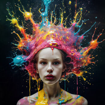 Digital Arts titled "up in colors 04" by Rüdiger Geisler, Original Artwork, Photo Montage