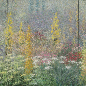 Malerei mit dem Titel "jardin estival Angl…" von Rudolf Otto, Original-Kunstwerk, Acryl