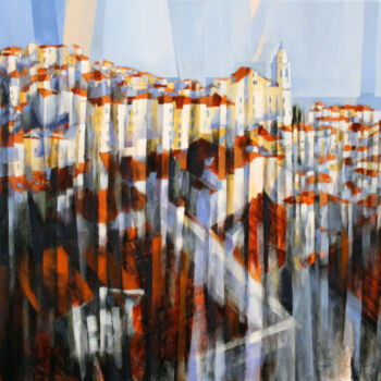 绘画 标题为“Lisbon - Framed by…” 由Rui Carruço, 原创艺术品, 数字打印