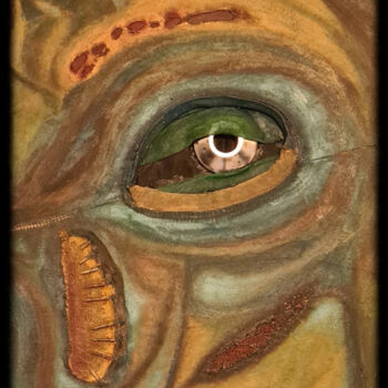 Pintura intitulada "Eye" por Ruiz, Obras de arte originais, Acrílico Montado em Painel de madeira