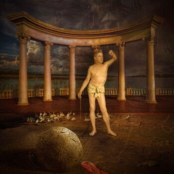 Arts numériques intitulée "In the Beam of the…" par Rustle Extreme, Œuvre d'art originale, Collage numérique