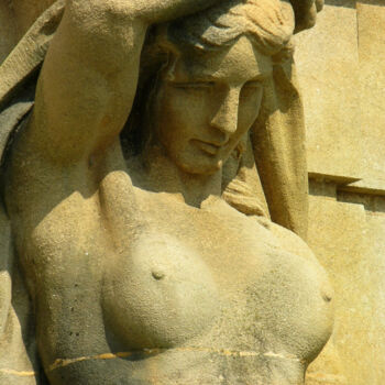 Arte digital titulada "statue-woman-of-str…" por Ruta Sevo, Obra de arte original