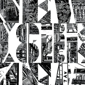 Collages titulada "New York City" por Ruuton, Obra de arte original, Collages