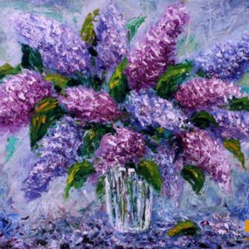 Painting titled "Flowers Oil paintin…" by Rybakow Fine Art, Original Artwork, Oil