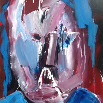 Pintura titulada "Iron Man" por Maryse Coin (Ryse Kaïa), Obra de arte original, Acrílico Montado en Bastidor de camilla de m…