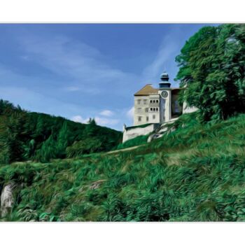 Fotografia zatytułowany „Zamek w  Pieskowej…” autorstwa Ryszard Stelmachowicz, Oryginalna praca, Fotografia cyfrowa