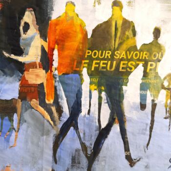 Painting titled "Traces-Pour savoir…" by Sacha Barrette, Original Artwork, Acrylic